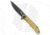Kubey Tiguass Mizo Folding Knife, 3.15in, AUS-10, Drop Point Blade, Ultem Yellow Handle, Black/Yellow, 7.20in, BHQ-194550
