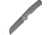 Kunwu Knives Chad Diamond Ti Folding Knife, 3.77in, PM60 Steel, Sheepsfoot, Tinanium Gray Handle, SX703T-1
