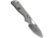 Kunwu Knives Pulsar Texture Ti Elmax Folding Knife, 3.3in Satin Elmax Steel Blade, Gray Titanium Handle, X705T-1