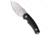 Kunwu Kunwu Knives Stiffy D Fixed Blade Knife Black Micarta 3.5" Satin, Black, Vanadis 4 Extra, adult, BHQ-222375