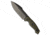 Kunwu Kunwu Stiffy G Fixed Blade Knife OD Green Micarta 6.1" DLC, OD Green, ASSAB 88, adult, BHQ-228901