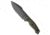 Kunwu Kunwu Stiffy G Fixed Blade Knife OD Green Micarta 6.1" Teflon Coated, OD Green, ASSAB 88, adult, BHQ-228900
