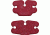 Kwikee Kwiver Arrow Holders, Fits K3 Quivers, Small Diameter, Pair, Red, KSD3R