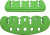 Kwikee Kwiver Arrow Holders, Fits K4 Combo and K4 Lite, Green, KAH4G