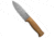 LT Wright Knives Illuminous 5 Fixed Blade Knife, 5.60in, 3V Steel, Drop Point Blade, Micarta, Tan Handle, Tan/Silver, 10.45 inch, BHQ-187329