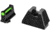 L2D Combat Co-Witness/Suppressor Height Fiber Optic Sight Set, Glock 9mm/.40 S&amp;W/.357 Sig, Green, Fits Glock 9MM / 40S&amp;W / .357 Sig Not G43/43x/48, LD-S-FOS-GLK-GRN