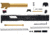 L2D Combat Complete Tyton Upper Non-Threaded, Fits Glock 19 Gen 3, TIN LD-CU-T-193-F-BLK-TIN