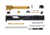 L2D Combat Complete Tyton Upper Threaded, Fits Glock 19 Gen 3, Black/TIN, LD-CU-T-193-FT-BLK-TIN