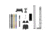 L2D Combat Enhanced Slide Parts Kit, Glock 43/43X/48, Stainless, LD-PK-ESP-43-SS