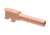 L2D Combat Glock 43 Precision Match Fluted Barrel, Bronze, LD-BBL-PM-43-F-BRZ