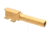 L2D Combat Glock 43 Precision Match Fluted Barrel, Titanium Nitride, LD-BBL-PM-43-F-TIN