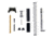 L2D Combat Glock 9mm Upper Parts Kit, Except G43, Titanium Nitride, LD-PK-UP-9-TIN