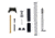 L2D Combat Glock 9mm Ultimate Upper Parts Kit, Except G43, Titanium Nitride, LD-PK-UUP-9-TIN