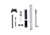L2D Combat Glock 9MM Ultimate Upper Parts Kit, Black, Glock Gen 3 &amp; 4 9MM, LD-PK-UUP-9-BLK