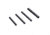 L2D Combat Glock Gen4 Pin Set, Trigger/Locking Block/Ejector Housing, Extended, Except G36/42/43, Black, LD-P-PS-G4-BLK