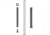 L2D Combat Guide Rod, Glock 17 Gen 3 Standard Frame, Stainless Fluted, Black, LD-PK-GR-SF-BLK