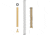 L2D Combat Guide Rod, Glock 17 Gen 3 Standard Frame, Stainless Fluted, Titanium Nitride, LD-PK-GR-SF-TIN