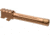 L2D Combat Precision Match Threaded Barrel, Glock 17, 9mm, 1-10 RH, 1/2x28, Gen 5, Bronze, LD-BBL-PM-175-FT-BRZ