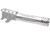 L2D Combat S&amp;W M&amp;P Shield 9MM Threaded Barrel, Silver, LD-BBL-PM-S9-FT-SS