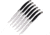 Laguiole LA TOUR 6 pc Steak Knife Set Black