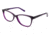 LAmy Adelle Single Vision Prescription Eyeglasses - Frame EGGPLANT, Size 52/15mm LYADELLE01