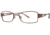 LAmy Adrienne Progressive Prescription Eyeglasses - Frame Brown/Orange, Size 52/17mm LYADRIENNE01