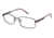 LAmy C By 617 Single Vision Prescription Eyeglasses - Frame BROWN / BROWN, Size 56/17mm CYCBL61701
