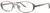 LAmy C by L'Amy 505 Single Vision Prescription Eyeglasses - Frame Brown, Size 49/16mm CYCBL50503