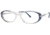 LAmy C by L'Amy 515 Progressive Prescription Eyeglasses - Frame Blue/Silver, Size 53/15mm CYCBL51503