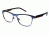 LAmy Charlotte Progressive Prescription Eyeglasses - Frame Matte Navy/Chocolate Brown, Size 53/16mm LYCHARLOTTE03
