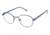 LAmy CU 1021 Prescription Eyeglasses - Frame NAVY-GUNMETAL, Size 49/20mm CU102103