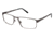 LAmy Damien Single Vision Prescription Eyeglasses - Frame MATTE GUN LYDAMIEN01