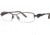 LAmy Galea 2010 Single Vision Prescription Eyeglasses - Frame Brown/Pewterd, Size 51/16mm LYGALEA201006