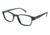 LAmy Henri Single Vision Prescription Eyeglasses - Frame Black, Size 48/19mm LYHENRI01