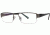 LAmy Laurent Single Vision Prescription Eyeglasses - Frame Brushed Pewter/Black LYLAURENT03