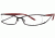 LAmy LeafUS 1010 Progressive Prescription Eyeglasses - Frame Black/Red, Size 52/16mm LYLEAFUS101003