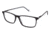 LAmy NU008 Single Vision Prescription Eyeglasses - Frame GREY, Size 56/16mm LYNU00801