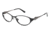 LAmy Olivie Eyeglass Frames - Frame Black / Dark Grey, Size 52/17mm LYOLIVIE01