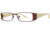 LAmy Orfea 1012 Progressive Prescription Eyeglasses - Frame Brown/Lime, Size 52/15mm LYORFEA101206