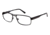 LAmy Telford Progressive Prescription Eyeglasses - Frame Matte Black / Dark Gun, Size 56/17mm LYTELFORD01