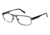 LAmy Telford Progressive Prescription Eyeglasses - Frame Matte Dark Gun / Black, Size 56/17mm LYTELFORD02
