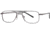 LAmy W-Port 501 Single Vision Prescription Eyeglasses - Frame BRIGHT LIGHT GUN, Size 53/19mm LYWPORT50103S