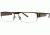 LAmy Xavier Single Vision Prescription Eyeglasses - Frame Brown/Silver, Size 56/17mm LYXAVIER03