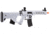 Lancer Tactical Enforcer Battle Hawk 10in Skeleton AEG w/ Alpha Stock, White/Black, LT-34WCB10-G2-ME