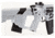 Lancer Tactical Enforcer Battle Hawk 10in Skeleton AEG w/ Alpha Stock, White/Black, LT-34WCB10-G2-ME