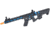 Lancer Tactical Enforcer Blackbird Skeleton AEG, Black/Blue, LT-30BCN-G2-ME
