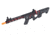 Lancer Tactical Enforcer Blackbird Skeleton AEG, Black/Red, LT-30BCR-G2-ME