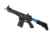 Lancer Tactical Enforcer Needletail Skeleton Crane Stock Low FPS, Black/Navy Blue, LT-29BACNL-G2-ME