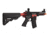 Lancer Tactical Enforcer Needletail Skeleton Crane Stock Low FPS, Black/Red, LT-29BACRL-G2-ME