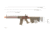 Lancer Tactical Enforcer Night Wing Skeleton AEG w/ Alpha Stock, Tan/Red, LT-33TCR-G2-ME